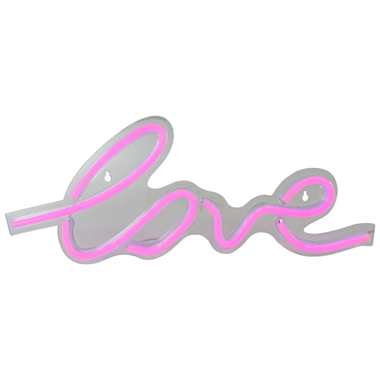 18" Pink LED Lighted 'Love' Neon Valentine's Day Wall Sign By Northlight | 7" x 18" x 0.75" | Michaels®